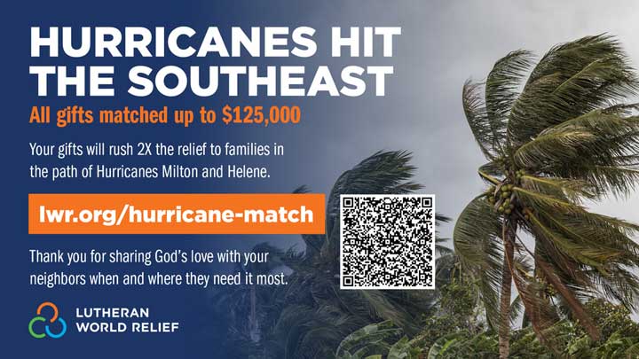 Donate to LWR to help survivors of Hurricane Milton